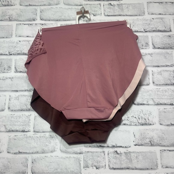 Tranquil & True 3 pack Laser Bonded Matte Microfiber Lace Bikini 3X NEW - Picture 9 of 9